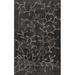 Black/Gray 60 x 0.35 in Indoor Area Rug - East Urban Home Contemporary Gray/Black Area Rug Polyester/Wool | 60 W x 0.35 D in | Wayfair