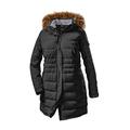 STOY Damen WMN Quilted PRK A Parka In Daunenoptik Mit Abzippbarer Kapuze, schwarz, 52