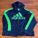 Adidas Shirts & Tops | Adidas Zip Up Hoodie | Color: Blue/Green | Size: Mb