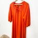 Anthropologie Dresses | Anthropologie Poppy Red Bohemian Peasant Dress Lp | Color: Orange/Red | Size: L