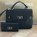 Michael Kors Bags | Authentic Michael Kors Handbag&Wallet Set | Color: Black | Size: Os