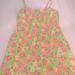 Lilly Pulitzer Dresses | Lilly Pulitzer Soft Green Flower Dress Sz 4 | Color: Green/Pink | Size: 4