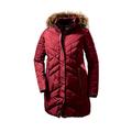 STOY Damen Parka WMN Quilted PRK D - Steppparka in Daunenoptik mit abzippbarer Kapuze - Mantel in großen Größen, dunkelrot, 46, 36020-000