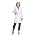 Icertag Lab Coat, Medical Coat, Doctor Coat for Women, White Coat for Lady, Suitable for School Student Science Laboratory Nurse Cosplay Cotton Dress (Medium)