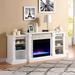 Darby Home Co Bauerle Fireplace, Crystal in White | 32 H x 71.75 W x 18 D in | Wayfair CC285CA6D76E4FC3B0B100163D8CE953