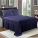 Wade Logan® Eissa 1800 Thread Count Rayon Sheet Set Rayon from Bamboo/Rayon in Blue/Navy | 108 H x 102 W in | Wayfair