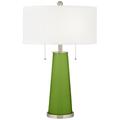 Color Plus Peggy 29 3/4" Gecko Green Glass Table Lamp