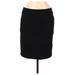 Banana Republic Casual Pencil Skirt Knee Length: Black Solid Bottoms - Women's Size 8