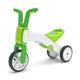 Chillafish Bunzi gradual balance bike and tricycle, 2-in-1 ride on toy for 1-3 year old, combines toddler tricycle and adjustable lightweight balance bike in one, silent non-marking wheels, lime white