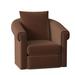 Armchair - Bradington-Young Andre 35" Wide Swivel Armchair Leather/Genuine Leather in Brown | 34 H x 35 W x 40 D in | Wayfair