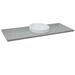 Bellaterra Home 61" Single Bathroom Vanity Top w/ Sink Ceramic/Stone/Granite in Gray | 1.2 H x 61 W x 22 D in | Wayfair 430003-61-GYRD