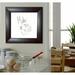 Rayne Mirrors Wall Mounted Dry Erase Board, Leather in Brown/White | 41.75 H x 41.75 W x 1 D in | Wayfair W23/3636