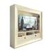 Hispania Home Entertainment Center for TVs up to 70" Wood in Brown/White | Wayfair TV11.15