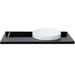 Bellaterra Home 43" Single Bathroom Vanity Top w/ Sink Ceramic/Stone/Granite in Black | 1.2 H x 43 W x 22 D in | Wayfair 430003-43R-BGRD