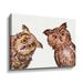 Redwood Rover 'Owls Curious Birds Nursery' - Print Canvas in Brown | 18 H x 24 W x 2 D in | Wayfair 77F8BD84090247029E08114D535D311C