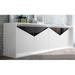 Hispania Home Azkary A11.10 Sideboard Wood in White/Black | 36 H x 71 W x 18 D in | Wayfair AZKA11.10-HG M