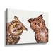 Redwood Rover 'Owls Curious Birds Nursery' - Print Metal in Brown | 24 H x 32 W x 2 D in | Wayfair 8D220BA16DEF4E68B9D1432820605D79