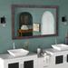 Trent Austin Design® Harrogate Bathroom/Vanity Mirror Wood in White/Black | 56 H x 35 W x 0.75 D in | Wayfair 2B5025D38B064D6AB47DED0A5E335D93