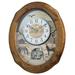 Rhythm U.S.A Inc Joyful Prairie Wall Clock Wood in Brown | 20.67 H x 16.6 W x 4.72 D in | Wayfair 4MH418WU06