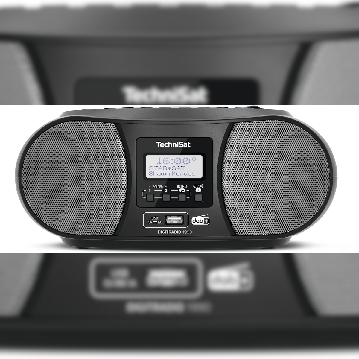 TechniSat Digitradio 1990 Tragbar Analog & Digital Schwarz, Grau Image