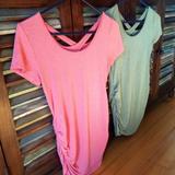 Jessica Simpson Tops | 2 Maternity Tees | Color: Green/Pink | Size: Sm