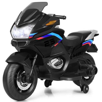 Costway 12V Kids Ride On Motorcycle Electric Motor Bike-Black