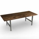 Urban Wood Goods Braddy Fir Dining Table Wood/Metal in Brown | 30 H x 60 W x 30 D in | Wayfair F-SS-DT-1-60-30-30-D