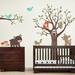 Zoomie Kids Tree w/ Forest Friends Wall Decal Vinyl in Green/Brown | 88 H x 54 W in | Wayfair A1A857C63F764460A237212E2E981AE5