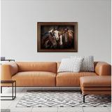 Foundry Select Rocky Mountain Board Meeting by Mitch Mansanarez - Picture Frame Photograph Print on Canvas in Black | 25 H x 35 W x 1.5 D in | Wayfair