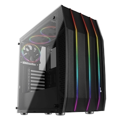 AEROCOOL ADVANCED TECHNOLOGIES Geh AeroCool Midi Klaw Black ATX/micro-ATX/min-ITX RGB Gehäuse ATX Micro/Mini/Flex-ATX 3,5 " Image