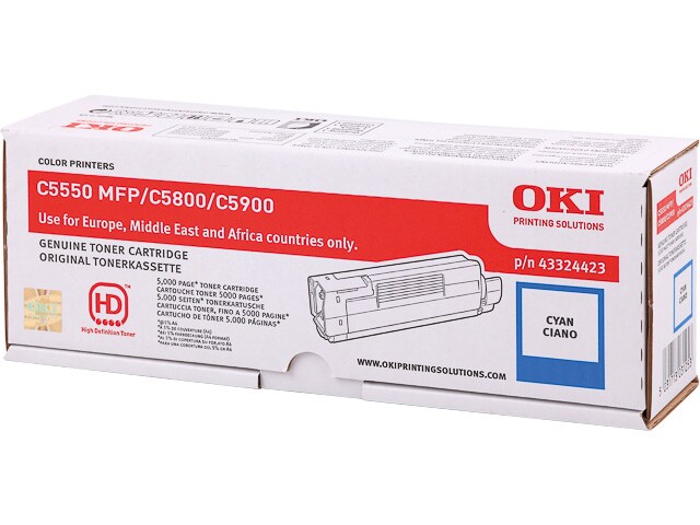 Laser/Kopierer OKI 43324423 OKI C5800 TONER CYAN Image