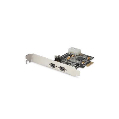 DIGITUS PCIe Karte, 3-Port 2x9-Pin extern, 1x9-Pin intern