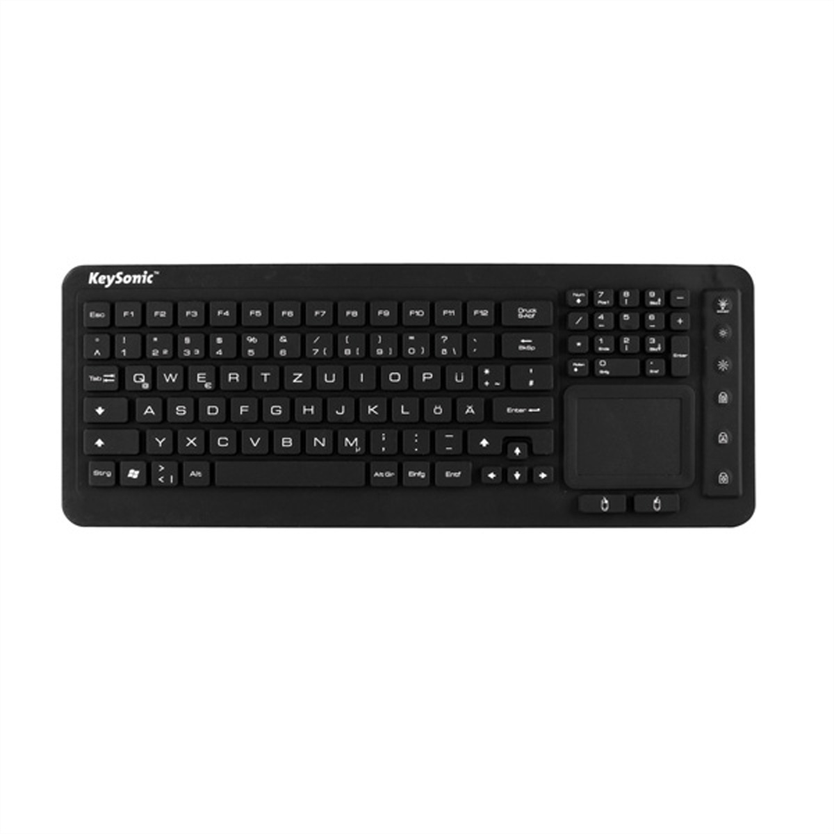 KeySonic KSK-6231 INEL Industrietastatur mit Touchpad, beleuchtet schwarz Image