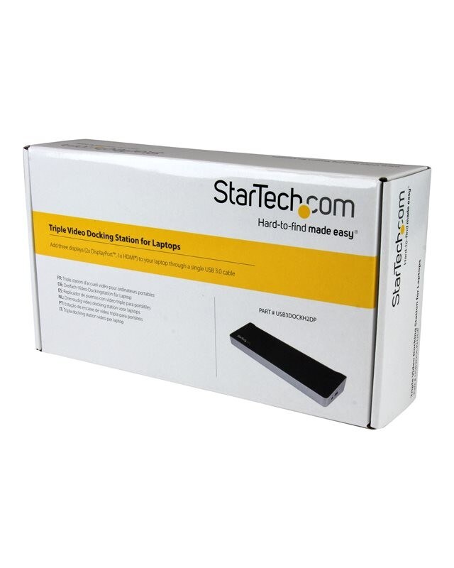 StarTech.com Triple-Video Laptop Dockingstation USB 3.0 Docking Station GigE Image