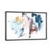 East Urban Home Composite Signal I by June Erica Vess - Wrapped Canvas Painting Print Metal in Blue/White | 40 H x 60 W in | Wayfair