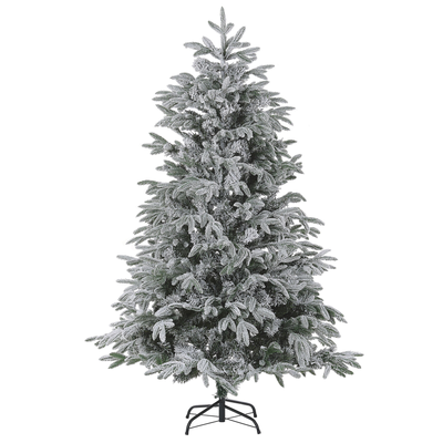 Weihnachtsbaum 210 cm Weiß Schneebedeckt mit Kunstschnee und Ständer Weihnachtszeit/ Weihnachten/ Wohnzimmer Modern