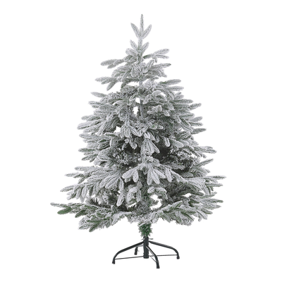 Weihnachtsbaum 120 cm Weiß Schneebedeckt mit Kunstschnee und Ständer Weihnachtszeit/ Weihnachten/ Wohnzimmer Modern