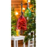 Evergreen Enterprises, Inc Art Glass Speckle Wind Chime Glass in Red | 8 H x 6 W x 6 D in | Wayfair 2WC1853