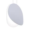 SONNEMAN Malibu Discs 1 - Light Unique Geometric LED Pendant Metal in White | 14 H x 14 W x 6.25 D in | Wayfair 1767.18