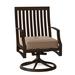 Woodard Seal Cove Swivel Patio Dining Chair w/ Cushion | 37.75 H x 24 W x 26.5 D in | Wayfair 1X0472-48-27Y