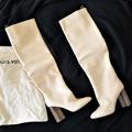 Louis Vuitton Shoes | New Louis Vuitton Knee High Boots | Color: Cream | Size: 9.5