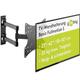 Goobay 49715 TV Wandhalterung 58 cm (23") - 107 cm (42") / Fernseherhalterung Basic FULLMOTION bis 20 kg / Wandhalter TV Neigbar & Schwenkbar / VESA Norm 200x200 / Schwarz