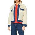 Levi's Women's Ex BF Pieced Trucker Jacket, Counting Sheen, XS