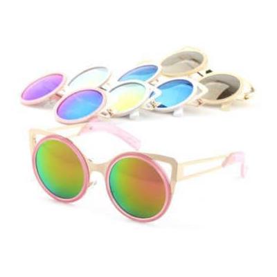 Urbiana - Bordered Cat-eye Sunglasses - Cream