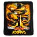 Vandor LLC Godzilla vs King Ghidorah Digital Print Throw Polyester in Black/Orange | 60 H x 45 W in | Wayfair BZ8UYZGDZ00PP00