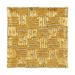 Tizo Bamboo Hedge Square Jeweled Coaster Glass/Crystal in Yellow | 0.25 H x 4.25 D in | Wayfair RS408GLCO