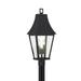 Minka Lavery Chateau Grande 27 Inch Tall 4 Light Outdoor Post Lamp - 72786-66G