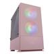 Mars Gaming MCZP, Premium-Kompakt-PC-Gehäuse, MicroATX, Panel + Front Mesh, Pink