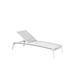 Tropitone Elance EZ Span™ Reclining Chaise Lounge Metal in White | 39.5 H x 32 W x 79 D in | Outdoor Furniture | Wayfair 471132RB_SNO_SNO