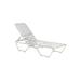 Tropitone Kahana 79" Long Reclining Single Chaise Lounge Metal in White | 39.5 H x 27 W x 79 D in | Outdoor Furniture | Wayfair 260532_PMT_SNO